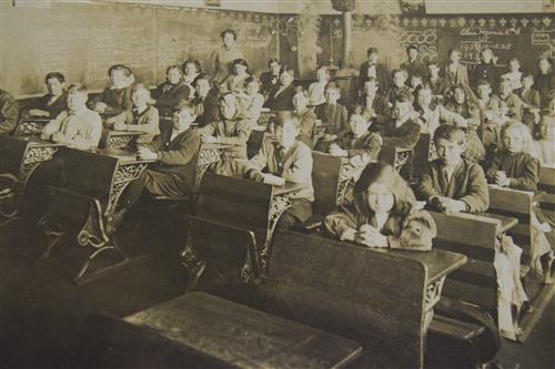 children in the one room school house